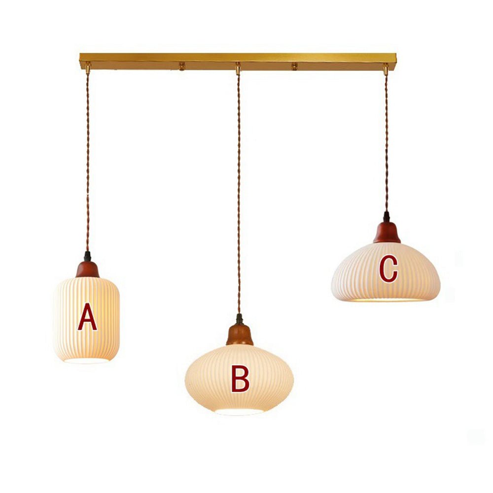 白いセラミックペンダントランプ