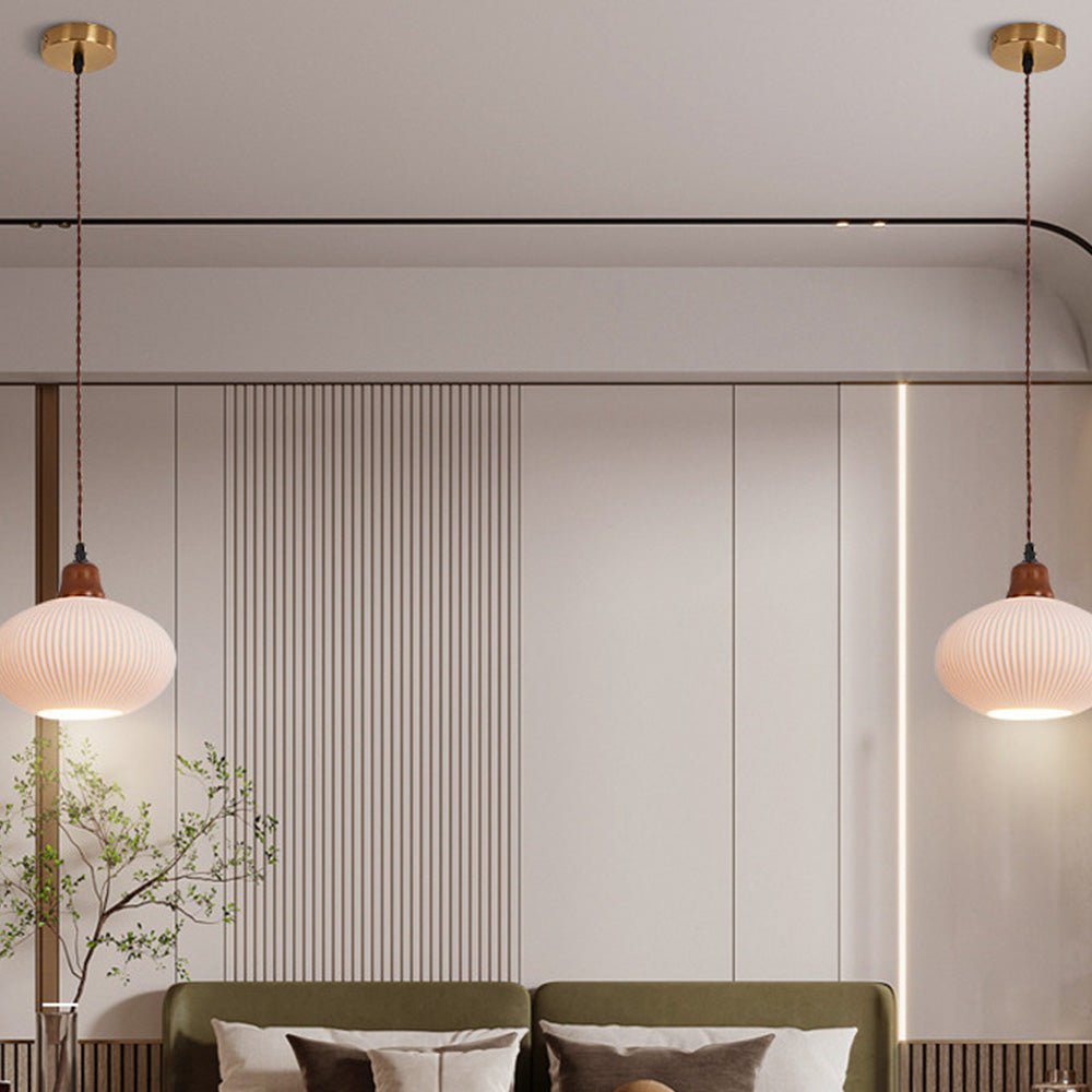 白いセラミックペンダントランプ