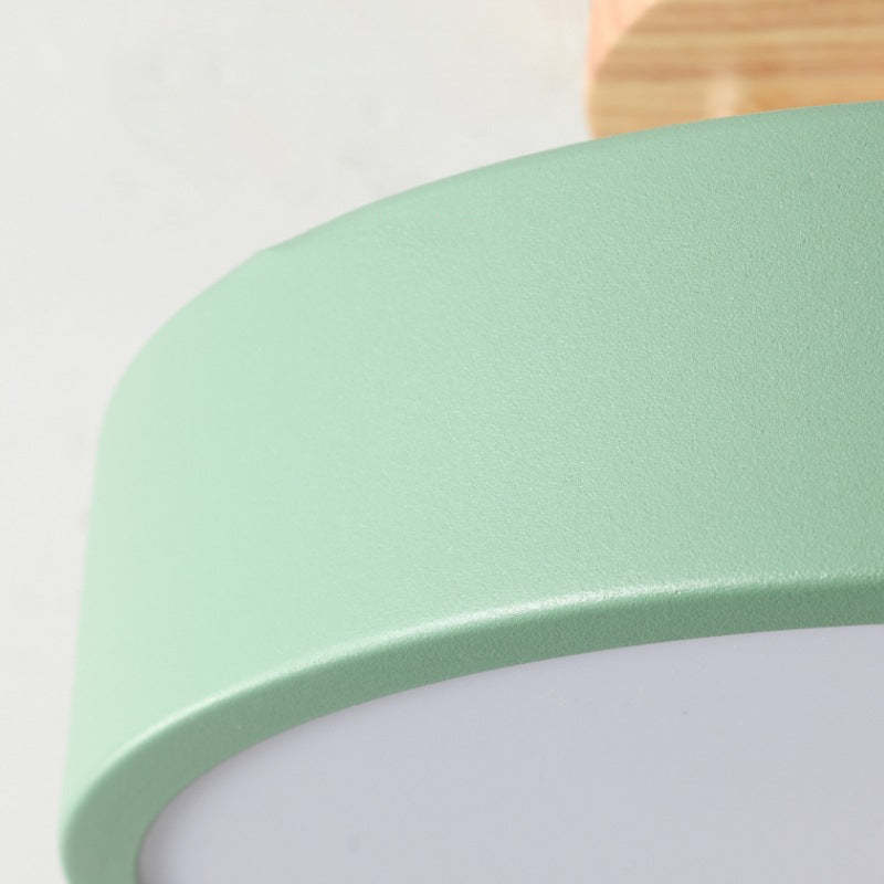 現代的な木製LED天井灯