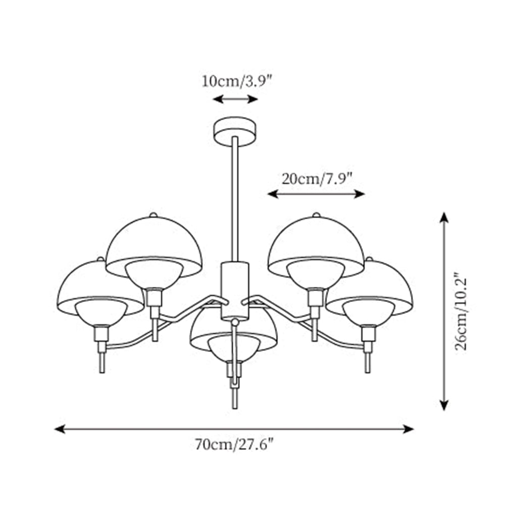 フランスのバブルシャンデリア（クリーム色）