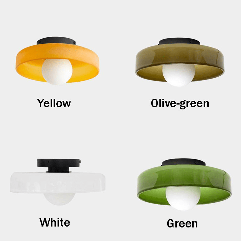 モダンな丸型天井ランプ