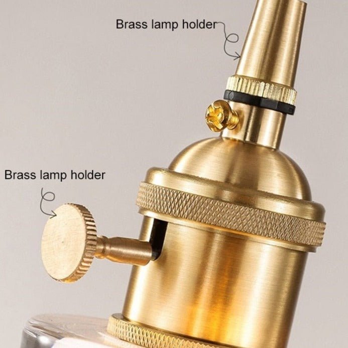 Raysis - クリスタル付き透明ガラスペンダントランプ