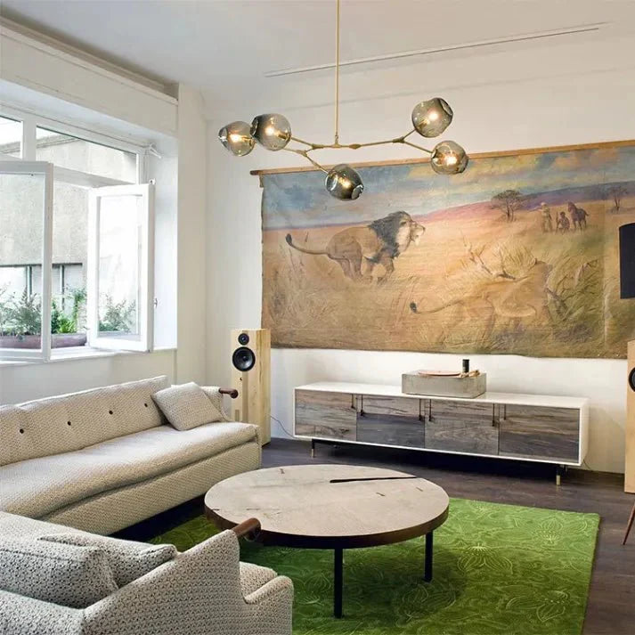 クリスタルバイファーカションランプ バブルグラス スプートニク