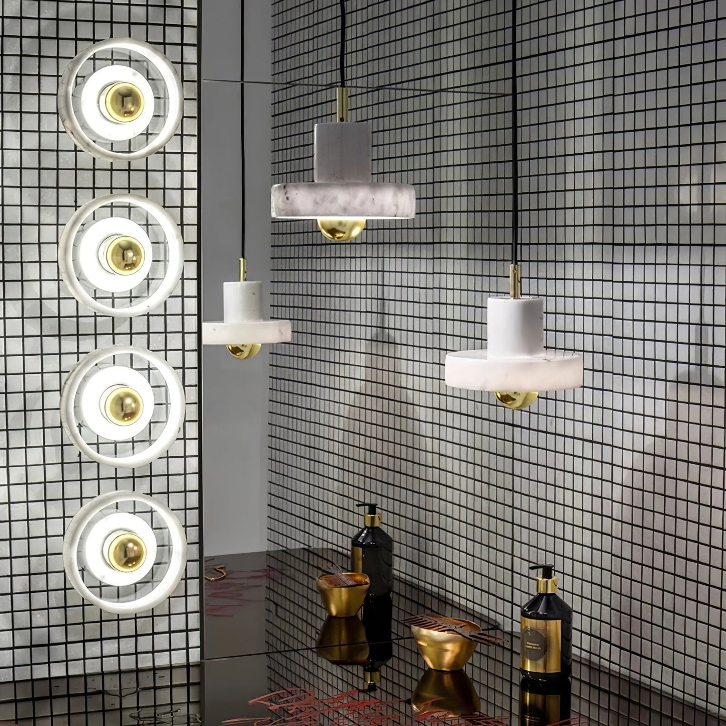 マーブルオーラペンダントランプ