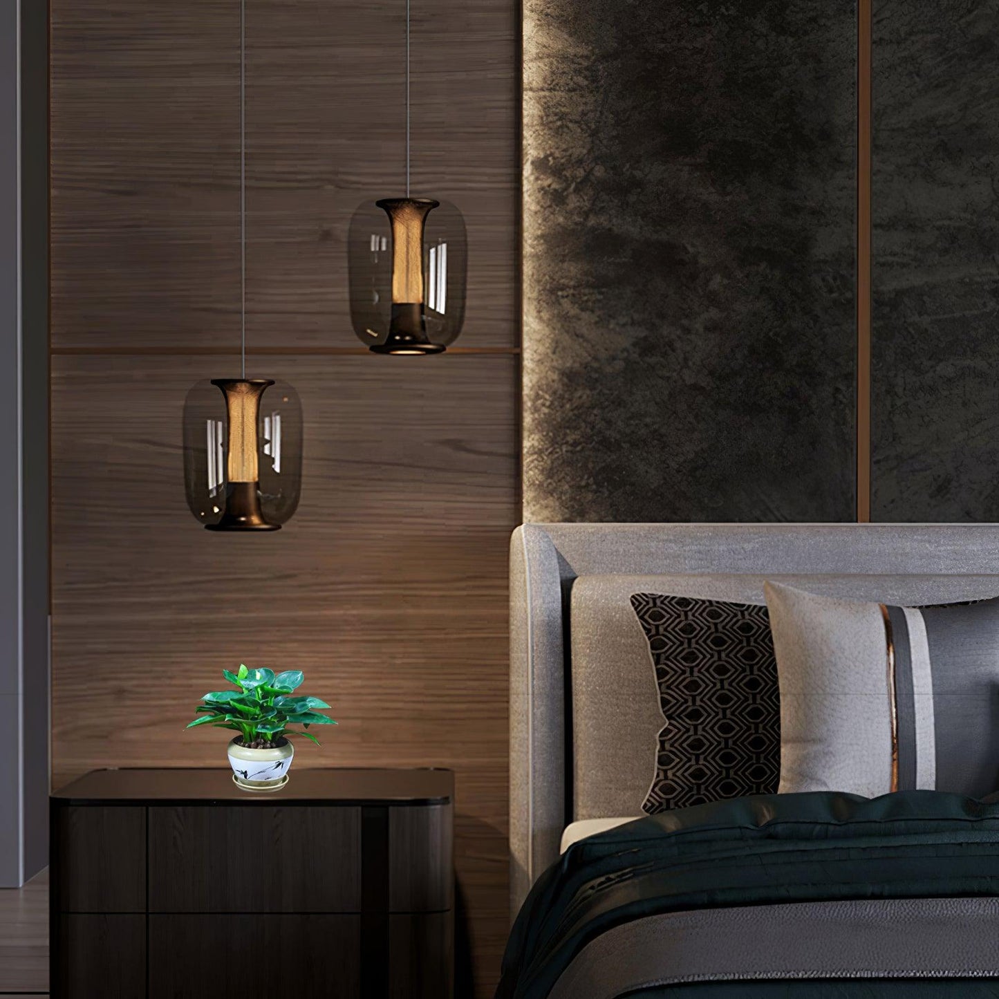 サバンナガラスペンダントランプ