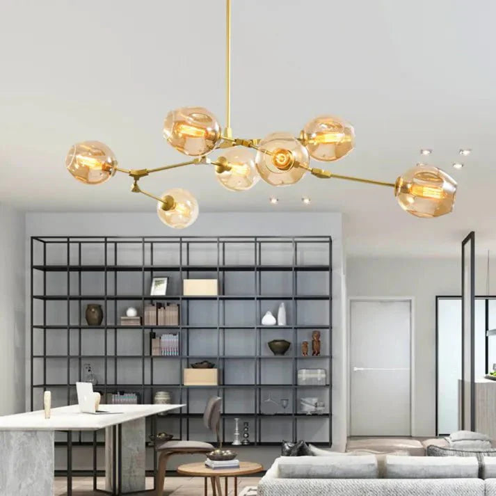 クリスタルバイファーカションランプ バブルグラス スプートニク