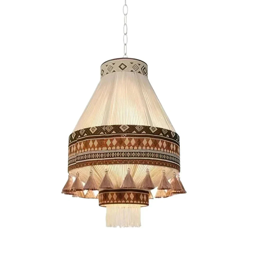 ボヘミアン フリンジ ペンダントランプ