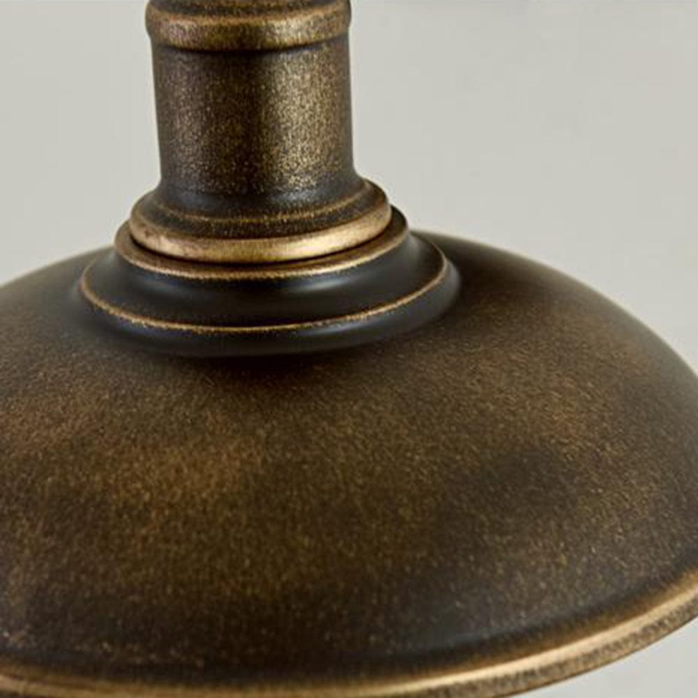 アレッシオ・ラステイカルナ・ウォールランプ（ミニボウル型）アンティーク真鍮仕上げ IP65、屋外用防水