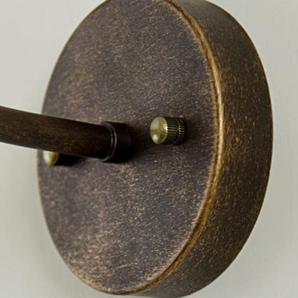 アレッシオ・ラステイカルナ・ウォールランプ（ミニボウル型）アンティーク真鍮仕上げ IP65、屋外用防水