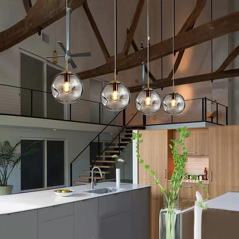ブライキー ガラス ボール ペンダント ランプ
