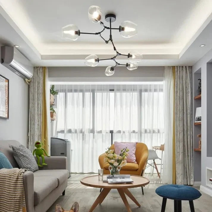 クリスタルバイファーカションランプ バブルグラス スプートニク