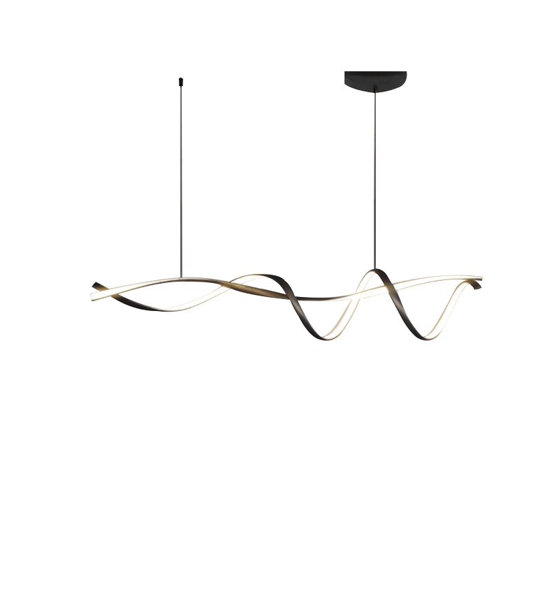 クリエイティブブラックモダンLEDペンダントライト