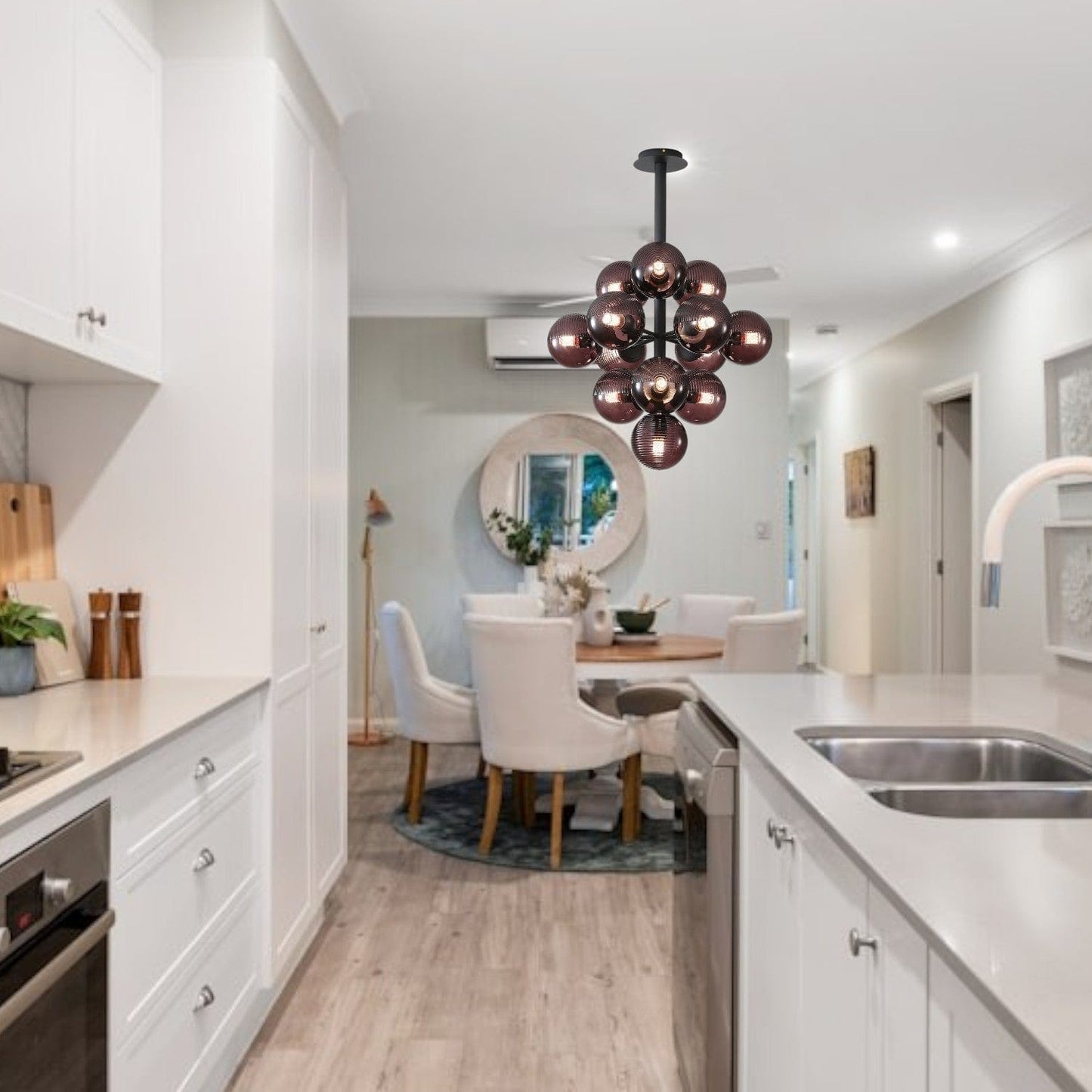 ぶどうの吊り下げランプ