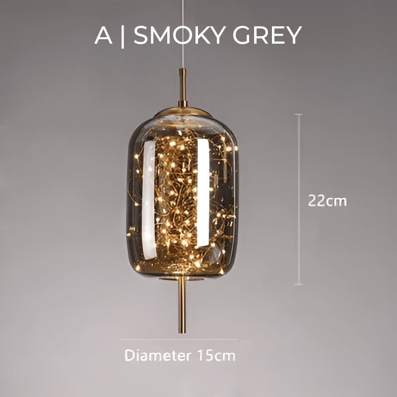 エッセンス | 高級ブラウンガラスペンダントランプ