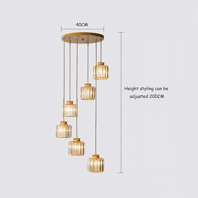 クリスタルビンテージシャンデリア階段用