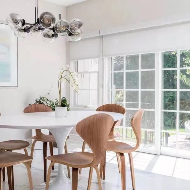 北欧ガラスボールのシャンデリア