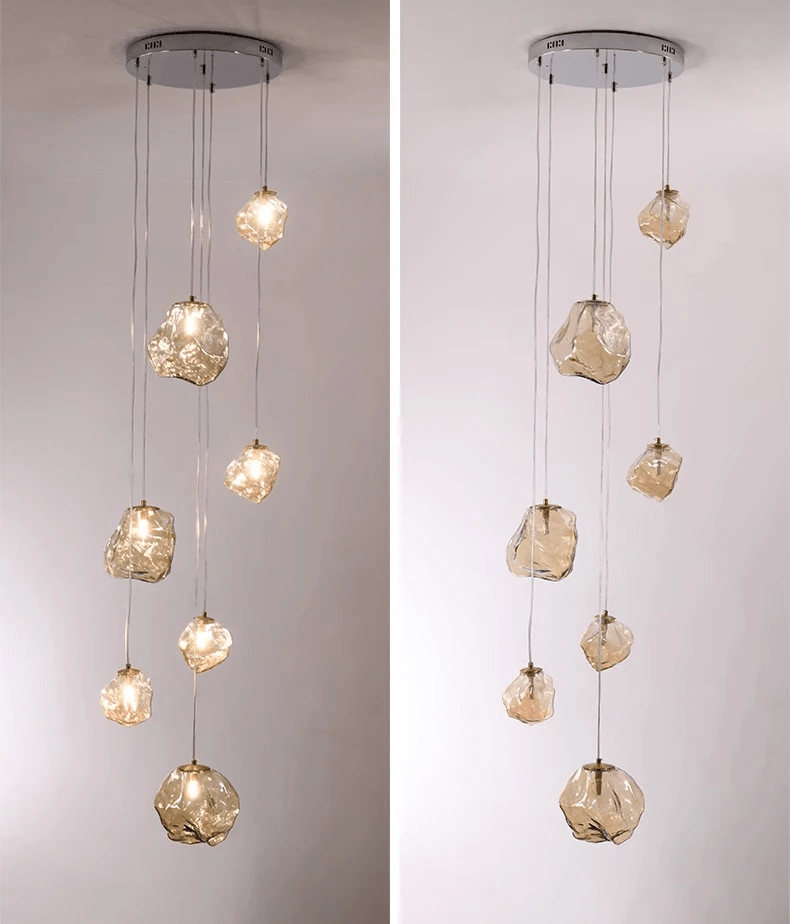 モダンな階段用シャンデリア