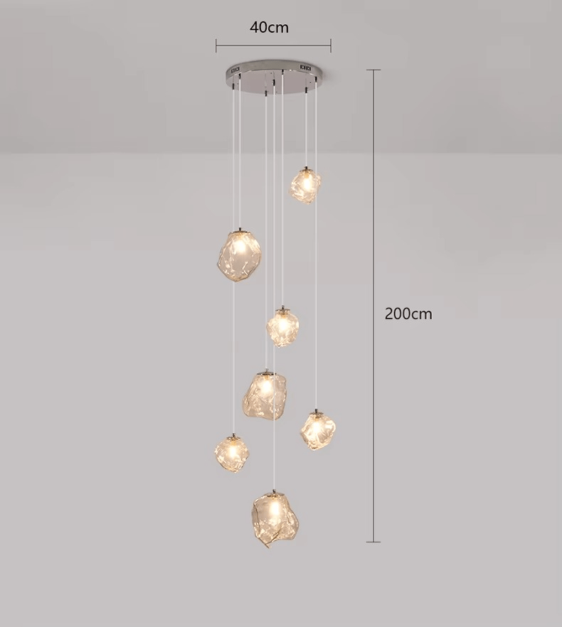 モダンな階段用シャンデリア