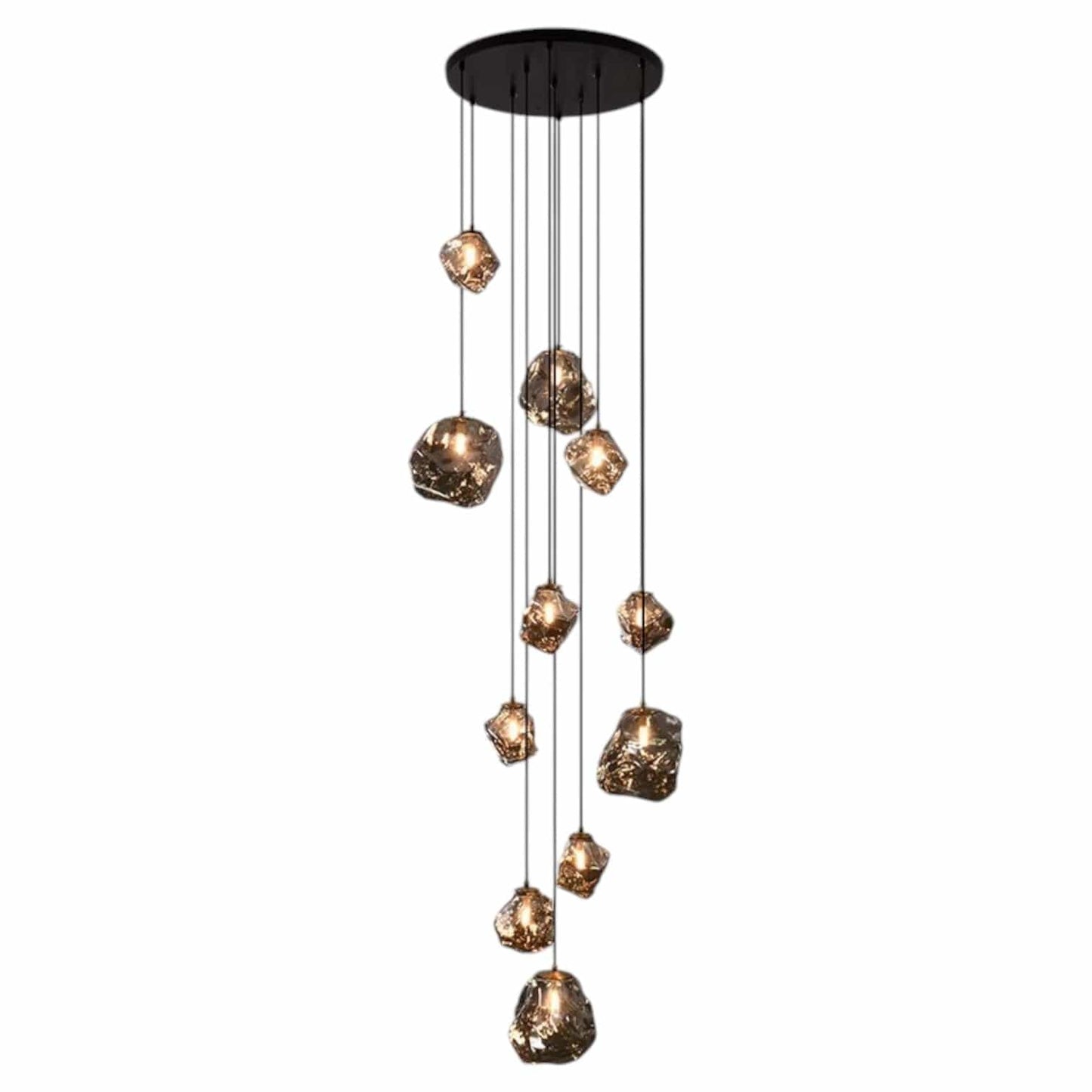 モダンな階段用シャンデリア