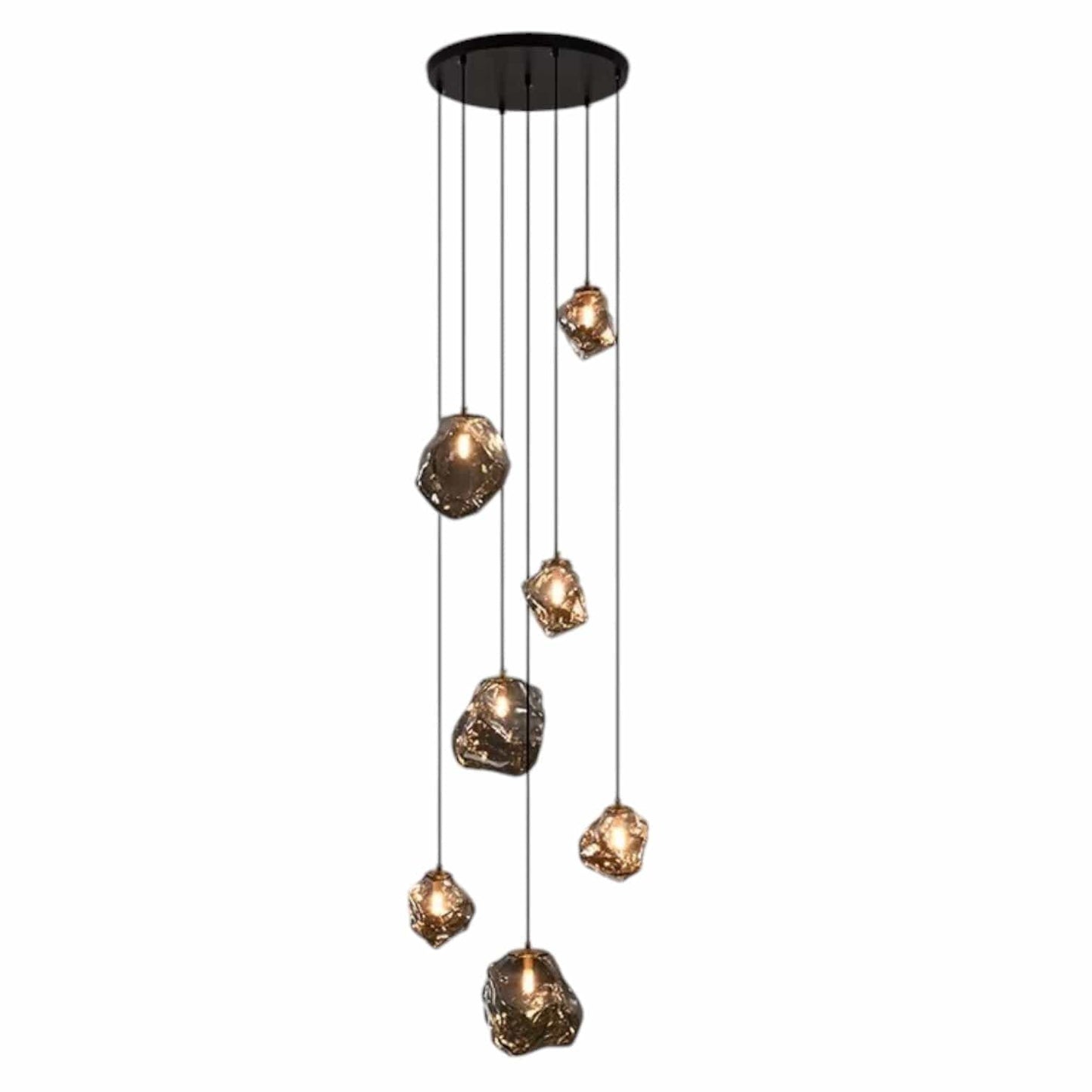 モダンな階段用シャンデリア