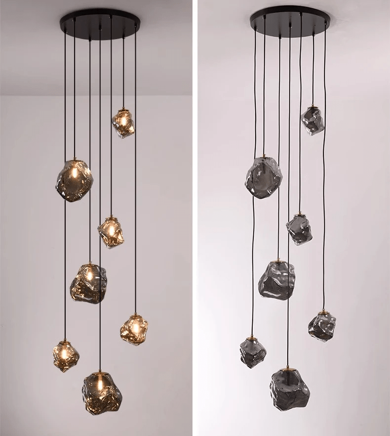 モダンな階段用シャンデリア