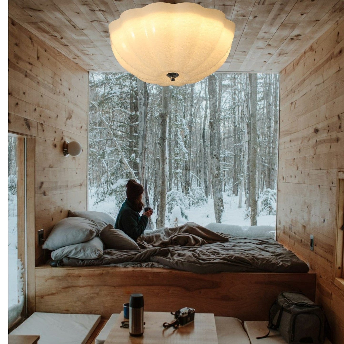 オパールシェル天井灯