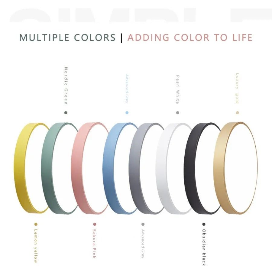 スカンジナビアンウッドマカロン円形天井灯